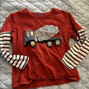Red Kids Shirt with Truck Design